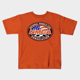 NMCA - National Muscle car Association - distressed burnout print Kids T-Shirt